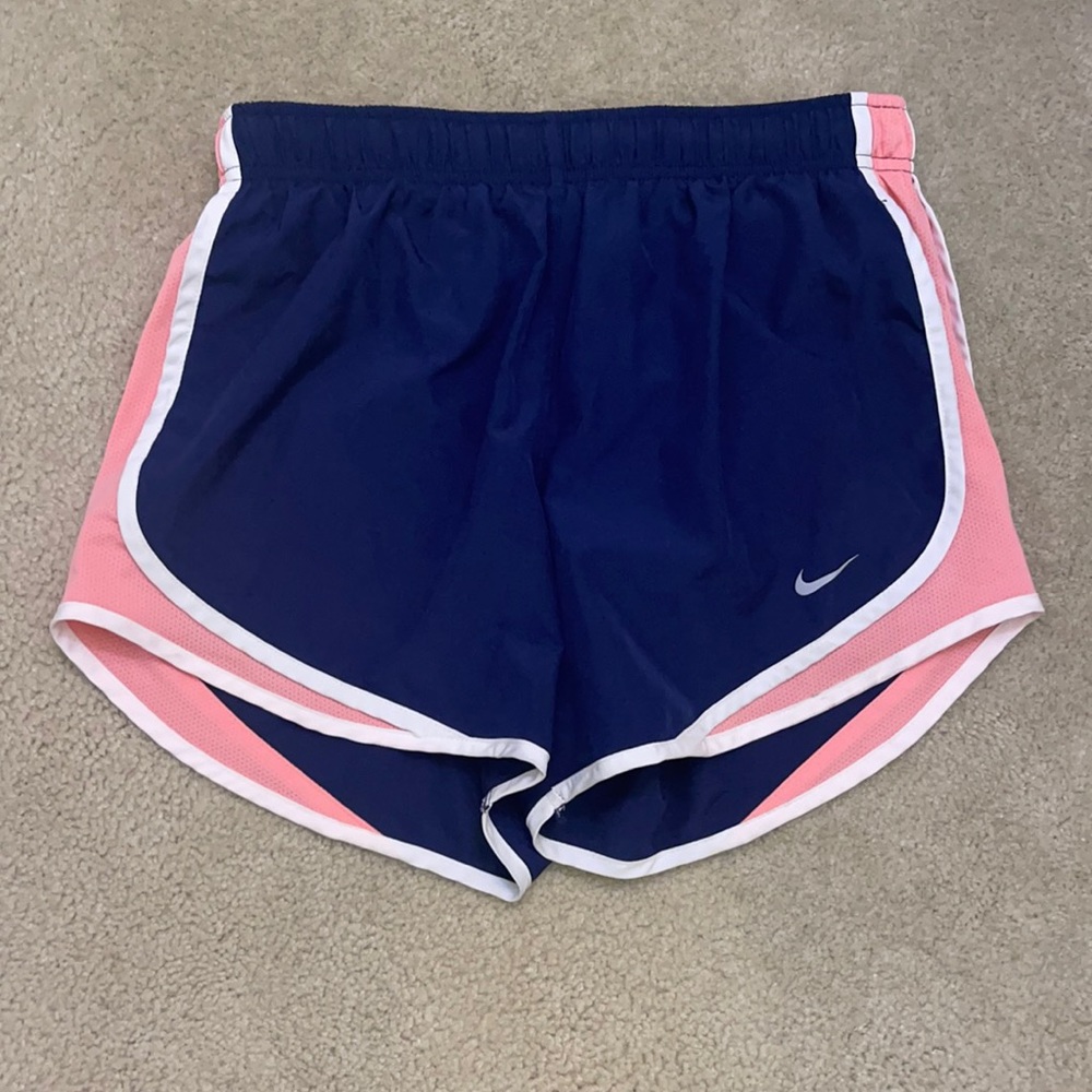 Nike Shorts: navy blue and pink